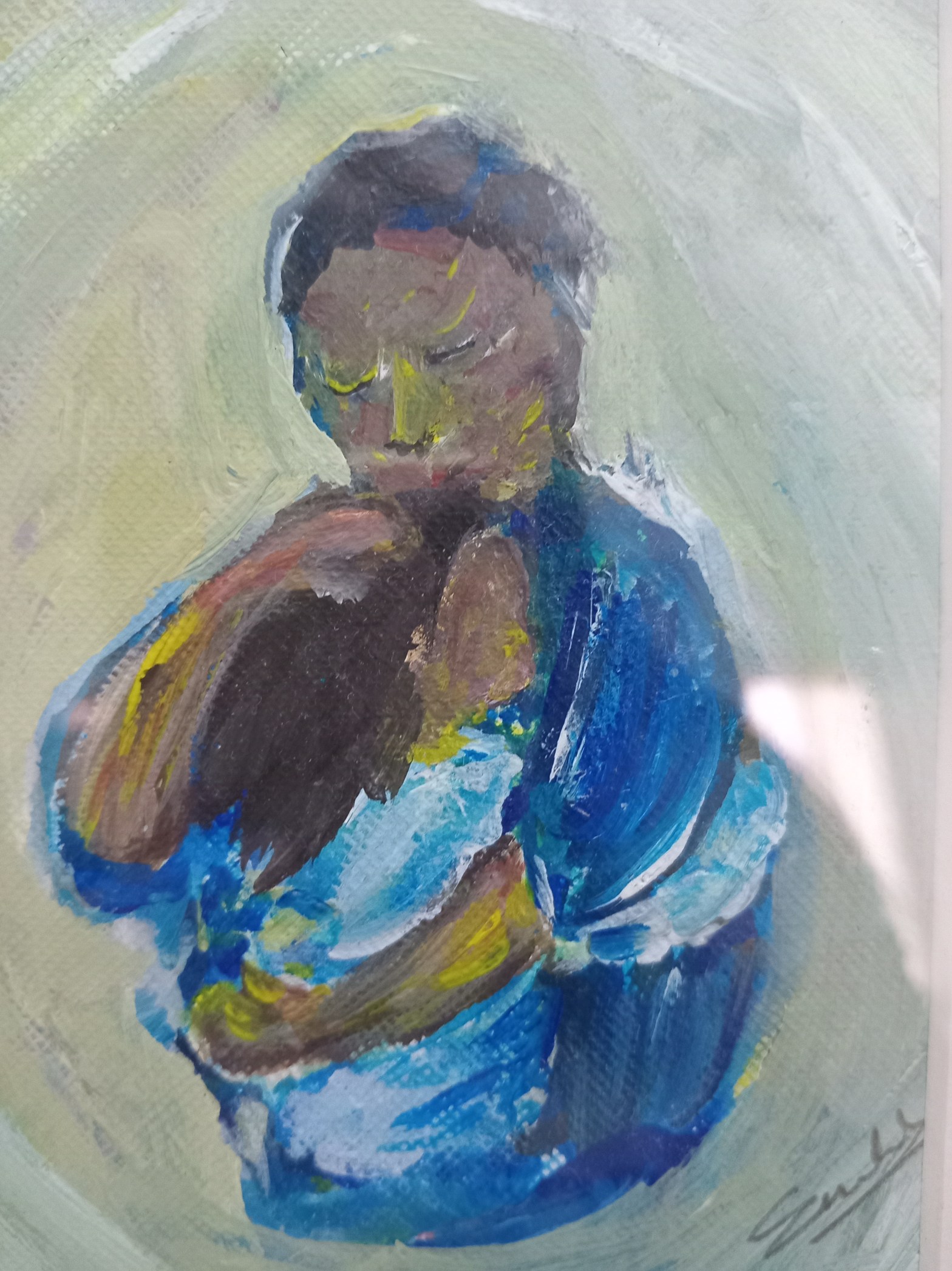 Father Embracing Child